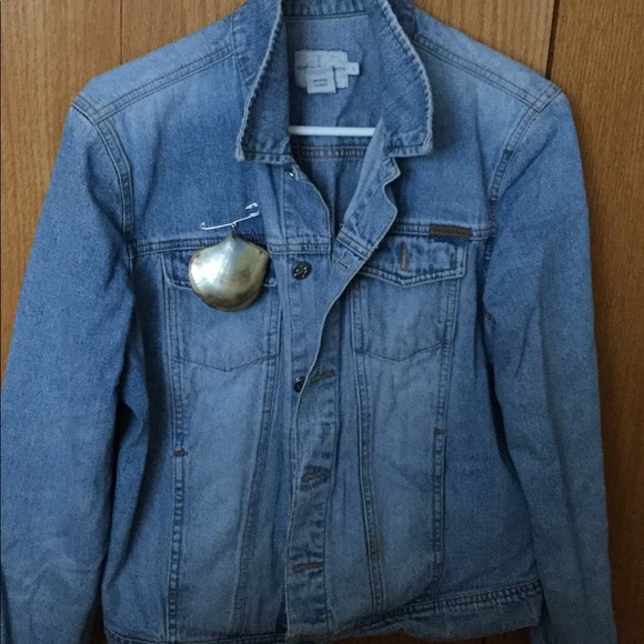 Gold Rimmed SeaShell Brooch/Pendant - Picture 3 of 6